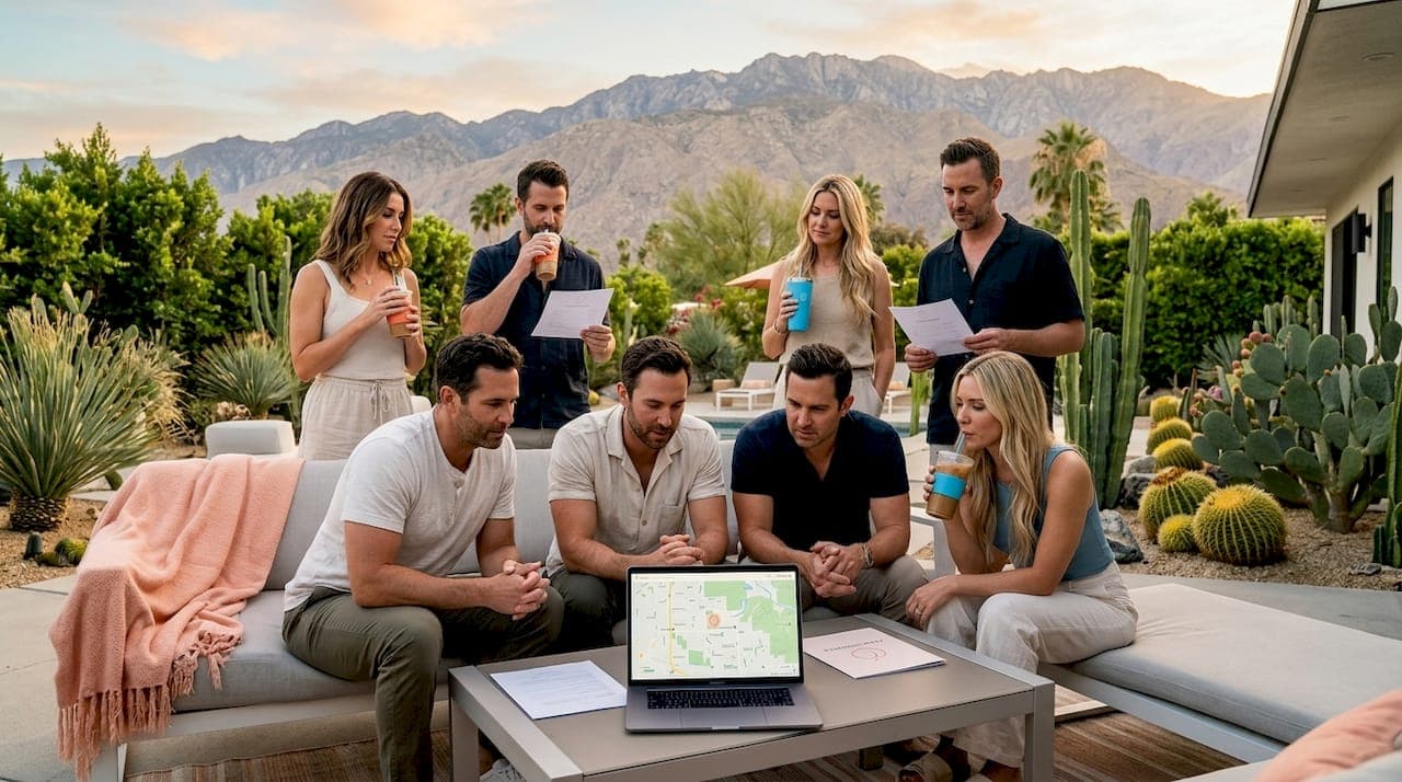 Booking for 8 people: your Palm Springs group guide